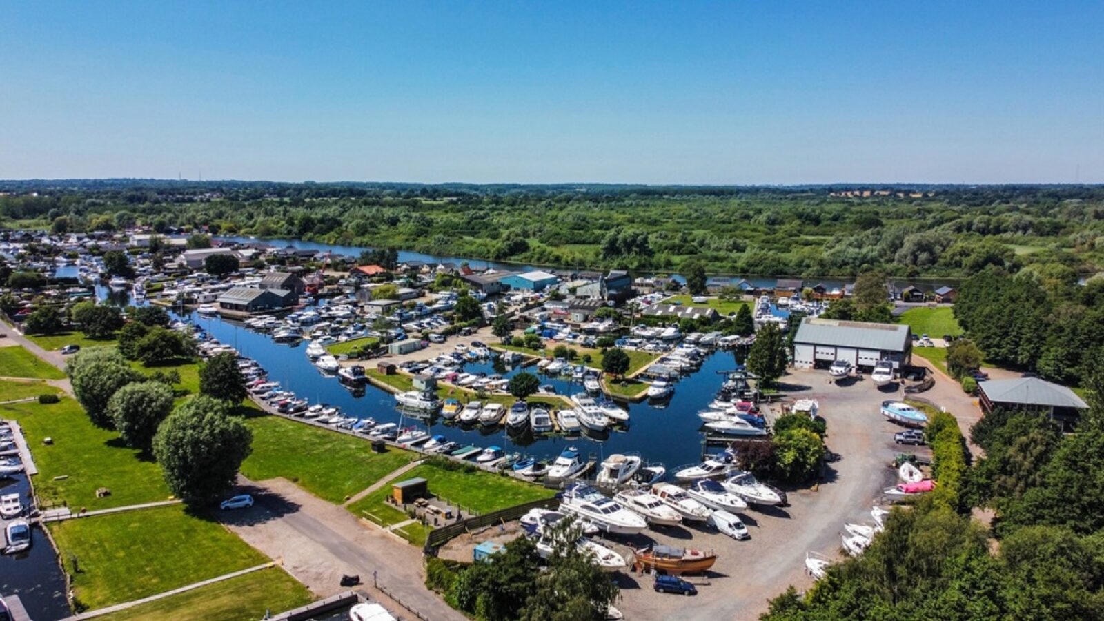 Brundall Bay Marina in Norwich, Norfolk