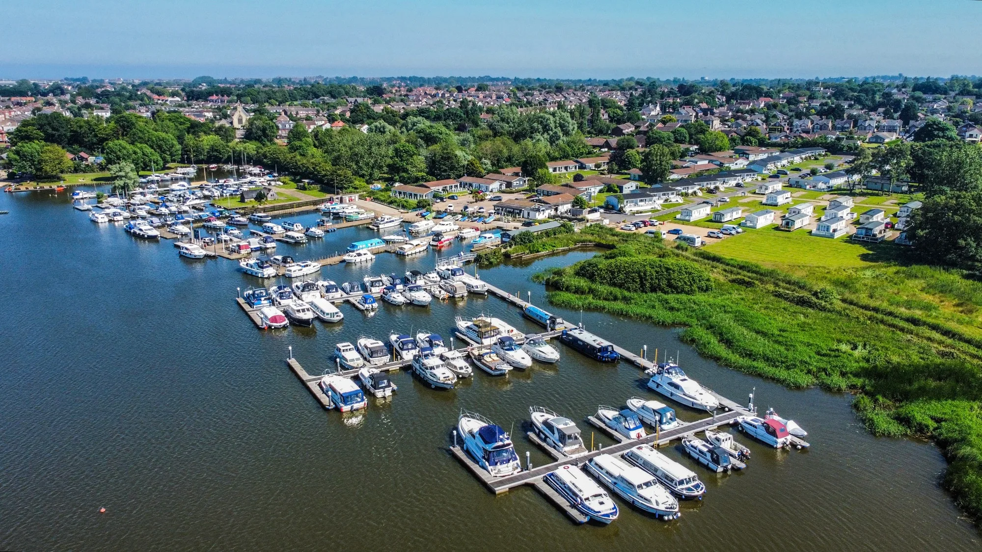 Broadlands Marina in Lowestoft, Suffolk