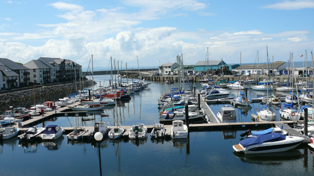 Aberystwyth Marina in Aberystwyth, Ceredigion