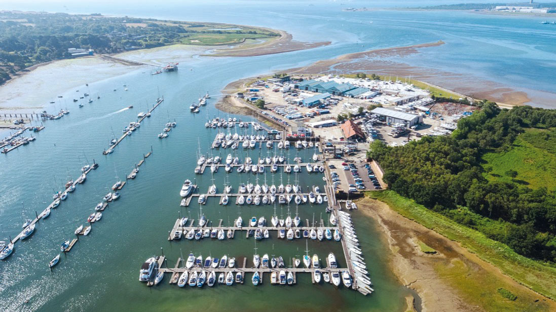 Hamble Point Marina in Southampton, Hampshire