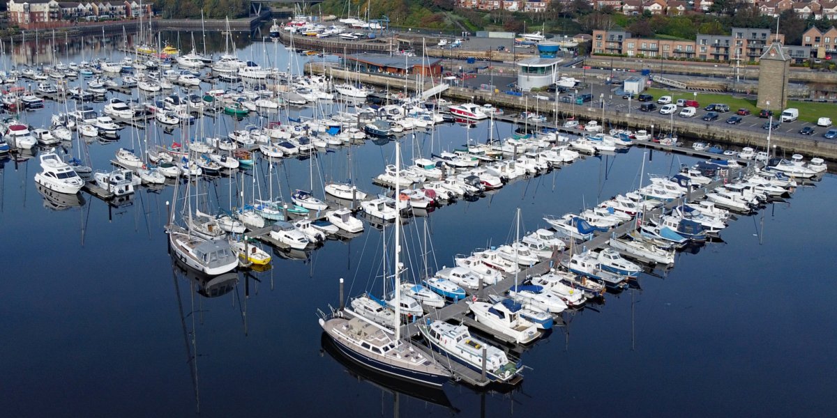 Royal Quays Marina in North Shields, Tyne and Wear