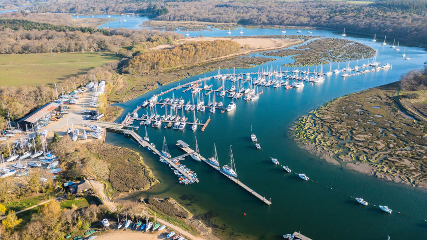 Buckler's Hard Yacht Harbour in Beaulieu, Hampshire