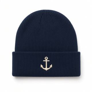 Anchor Beanie – Navy, image 1