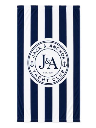 Jack & Anchor Beach Towel, image 1