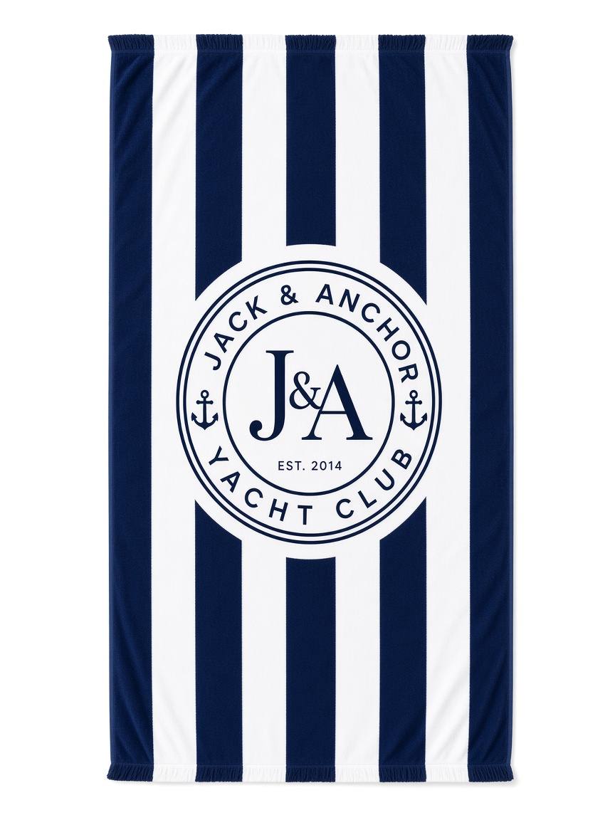 Jack & Anchor Beach Towel