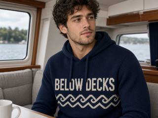 Below Decks Knitted Hoodie, image 2