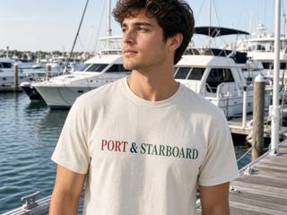 Port & Starboard T-Shirt – Vintage White, image 2