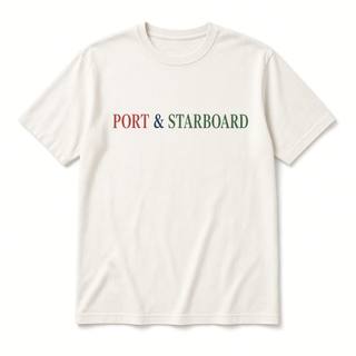 Port & Starboard T-Shirt – Vintage White, image 1