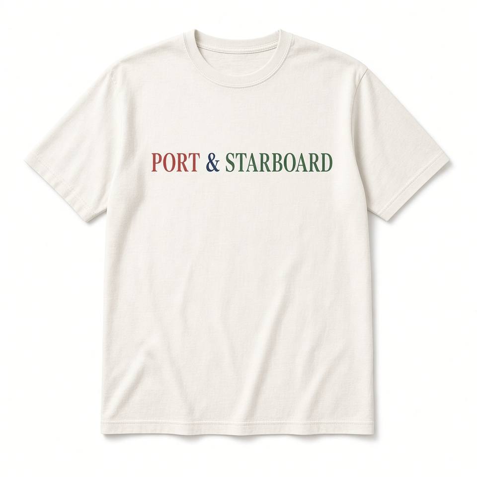 Port & Starboard T-Shirt – Vintage White