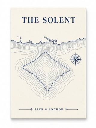 The Solent Chart Print, image 1