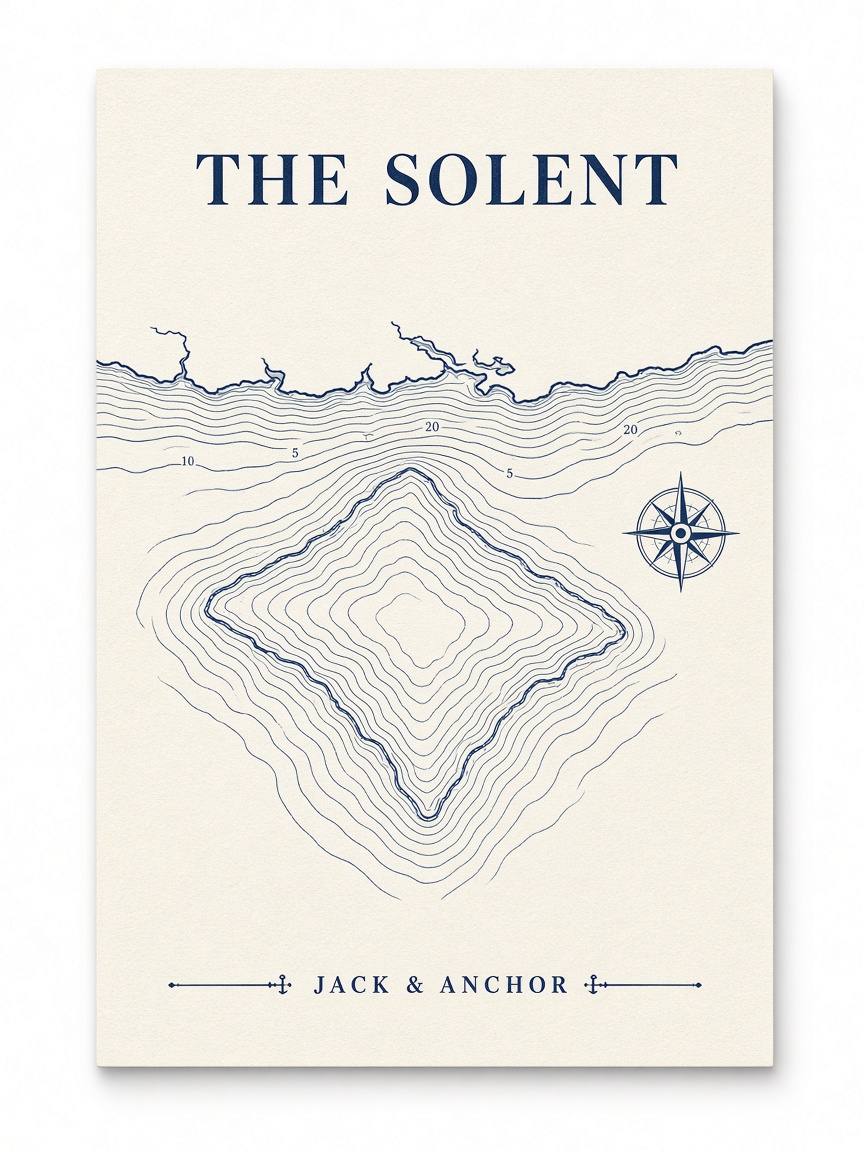 The Solent Chart Print