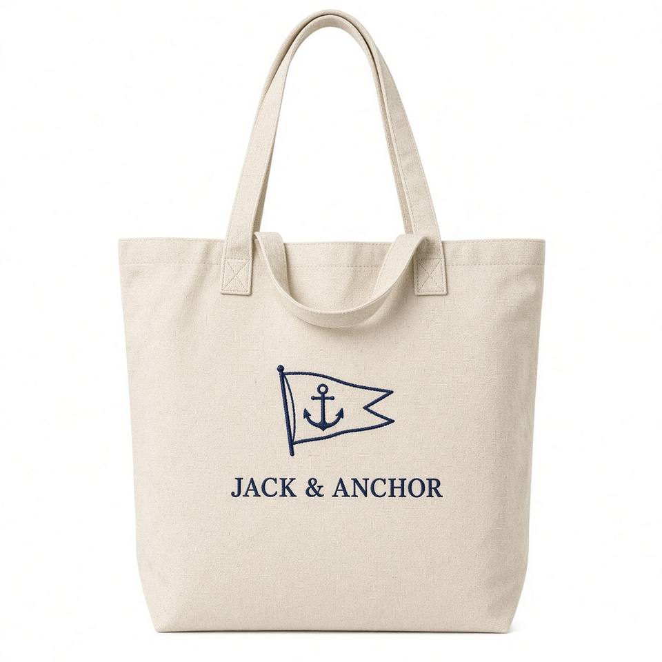 Embroidered Burgee Boat Bag