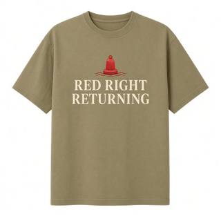 Red Right Returning T-Shirt – Khaki, image 1