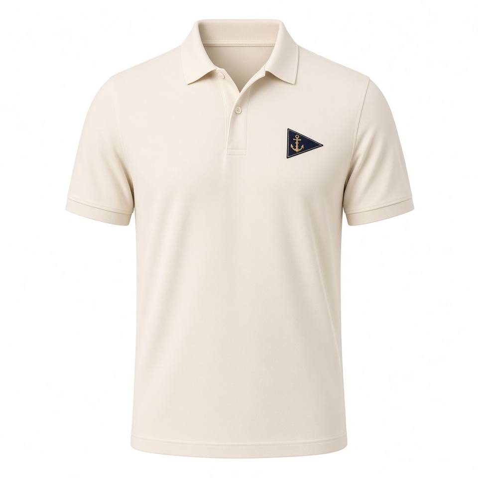 Burgee Piqué Polo – Sand