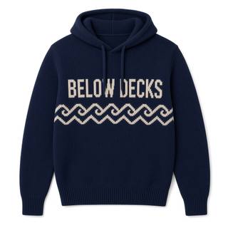 Below Decks Knitted Hoodie, image 1